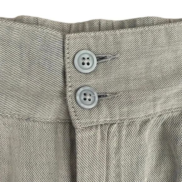 Who What Wear Cotton High Waist Scallop Blue Elastic Waist Pockets Shorts Sz 8 - Picture 8 of 12
